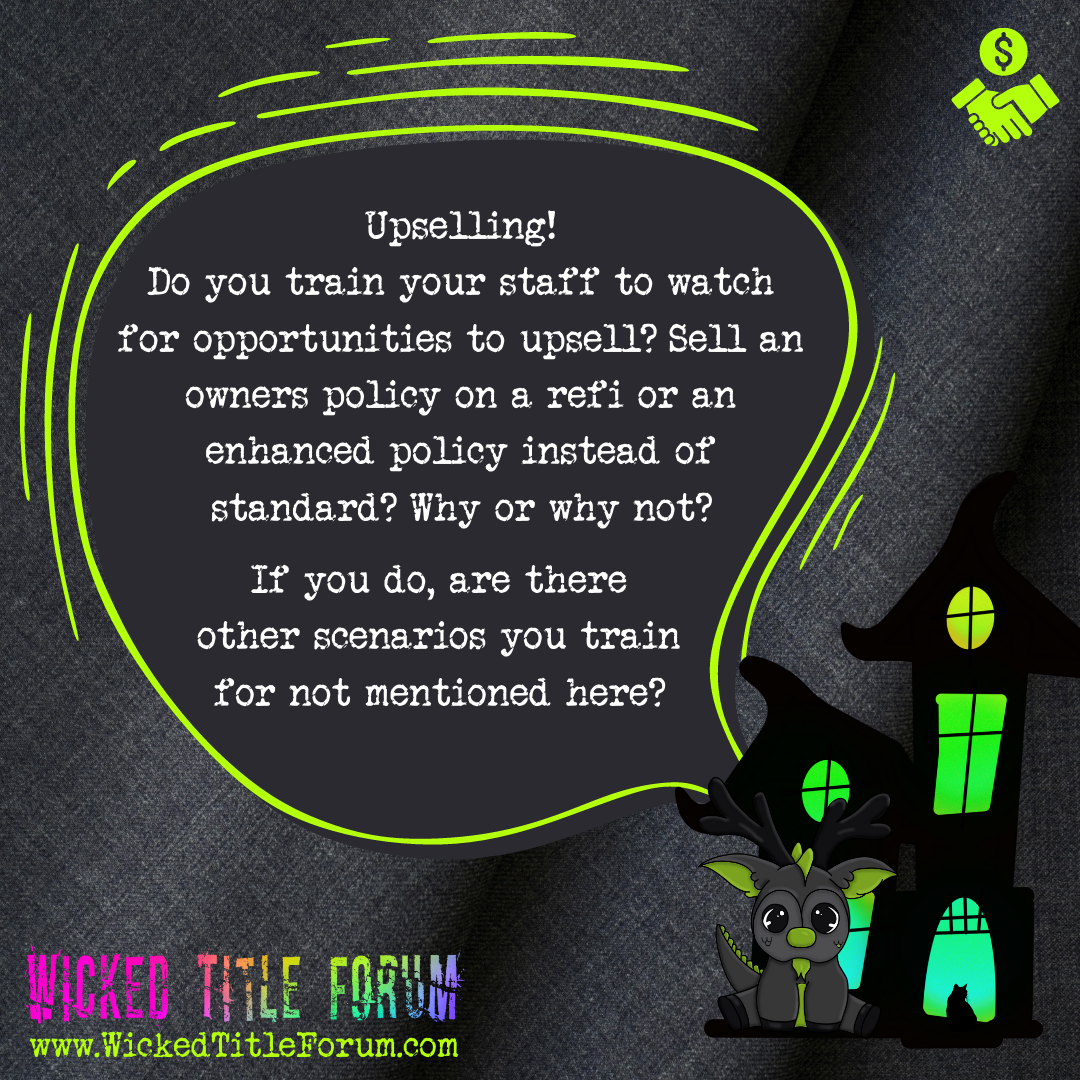 How do you upsell title?